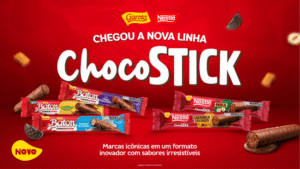 Nestlé e Baton lançam linha CHOCOSTICK em cinco sabores com multi-textura por R$ 2,99 disponíveis nas lojas em junho de 2026