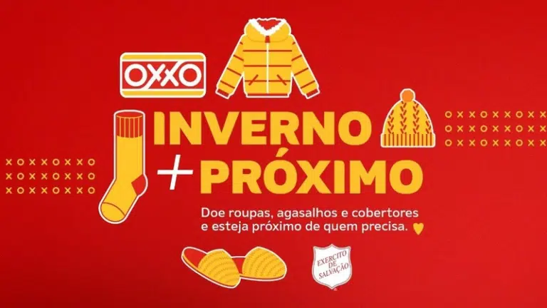 OXXO e Exército de Salvação realizam Campanha do Agasalho 2026 com mais de 450 pontos de coleta no Estado de São Paulo até 30 de julho