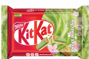 KitKat Matcha edição limitada lançado pela Nestlé em junho de 2026 com exclusividade nas Lojas Americanas no formato de 41,5g
