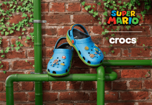 Crocs lança coleção inspirada em Super Mario em parceria com a Nintendo com modelos exclusivos e Jibbitz colecionáveis a partir de 15 de julho de 2026