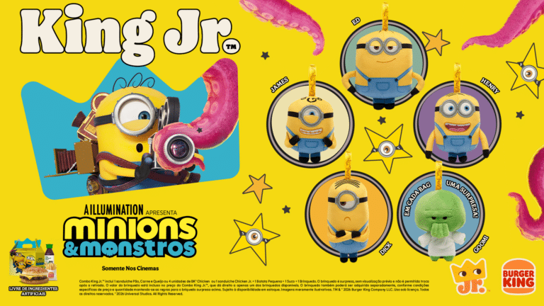 Burger King lança brinquedos colecionáveis dos Minions para o lançamento de Minions & Monstros