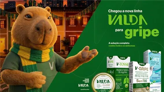 Valda estreia em medicamentos com V-Jet V-Tosse e V-Gripe e registra crescimento de 35% em unidades vendidas em 2026