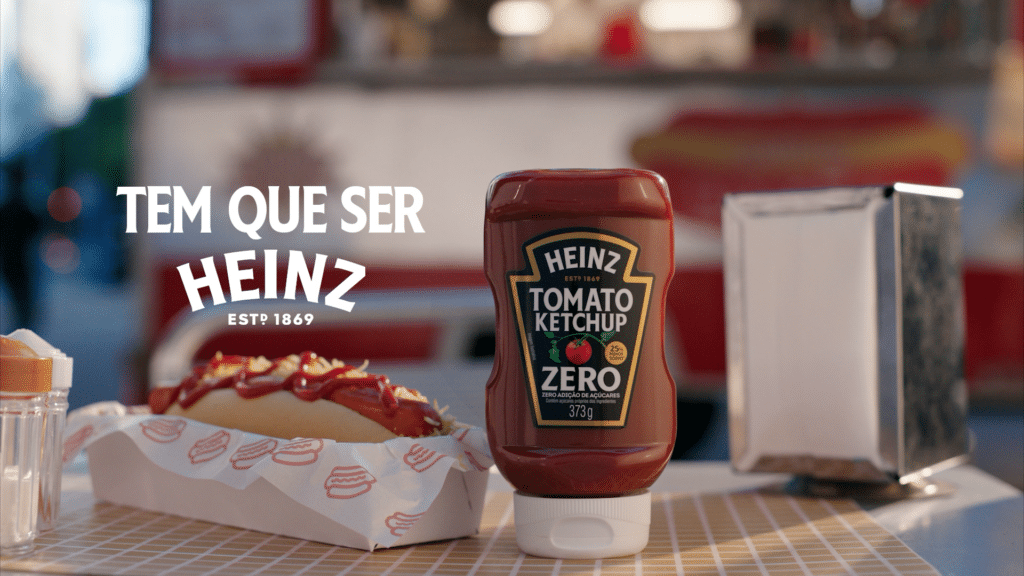 Heinz Ketchup Zero campanha '0% açúcar, 100% Heinz' para consumidores que querem aproveitar mais