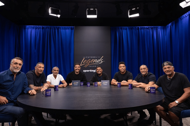 "Futebol Legends Talks Sportingbet com Ronaldo Fenômeno, Romário, Roberto Baggio, Gabriel Batistuta, Roberto Carlos e Marco Materazzi"
