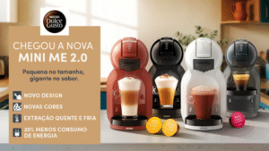 NESCAFÉ Dolce Gusto Mini Me 2.0 máquina cores design renovado