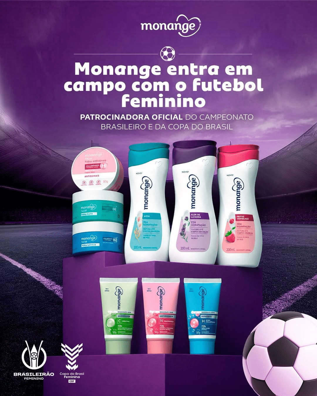 Monange Coty futebol feminino patrocínio Campeonato Brasileiro