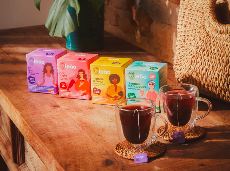 Leão Autocuidado Feminino linha produtos Xô TPM Ciclo Suave Menopausa