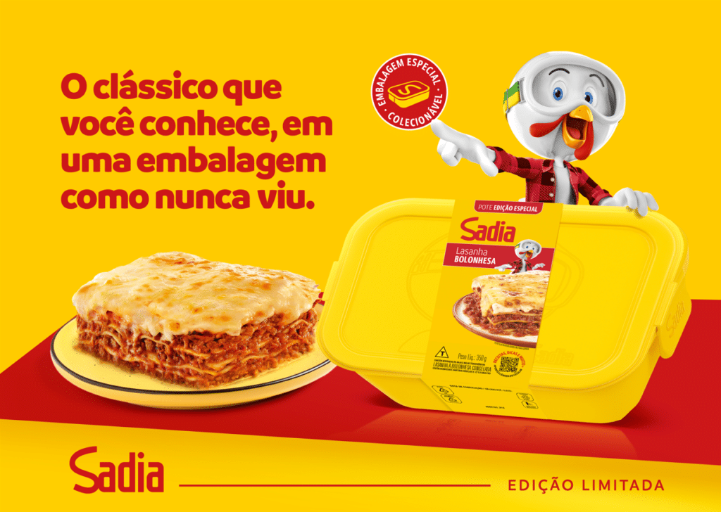 Sadia Dia da Lasanha pote colecionável Lek Trek edição limitada