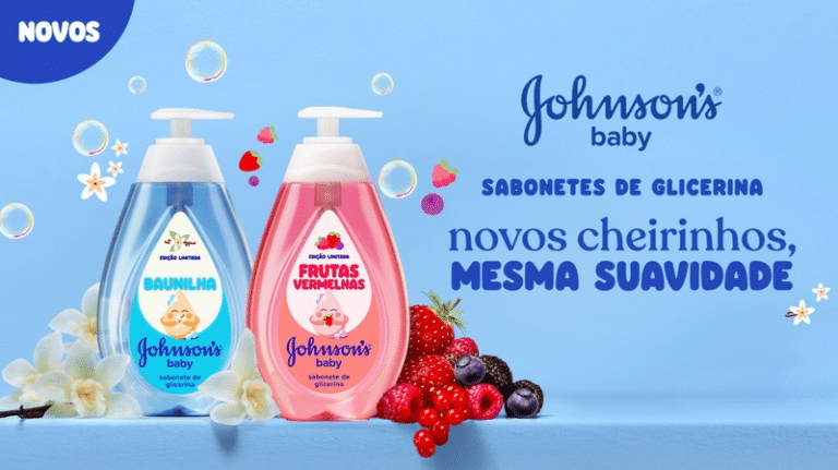 JOHNSON'S Baby sabonete líquido Baunilha Frutas Vermelhas edição limitada