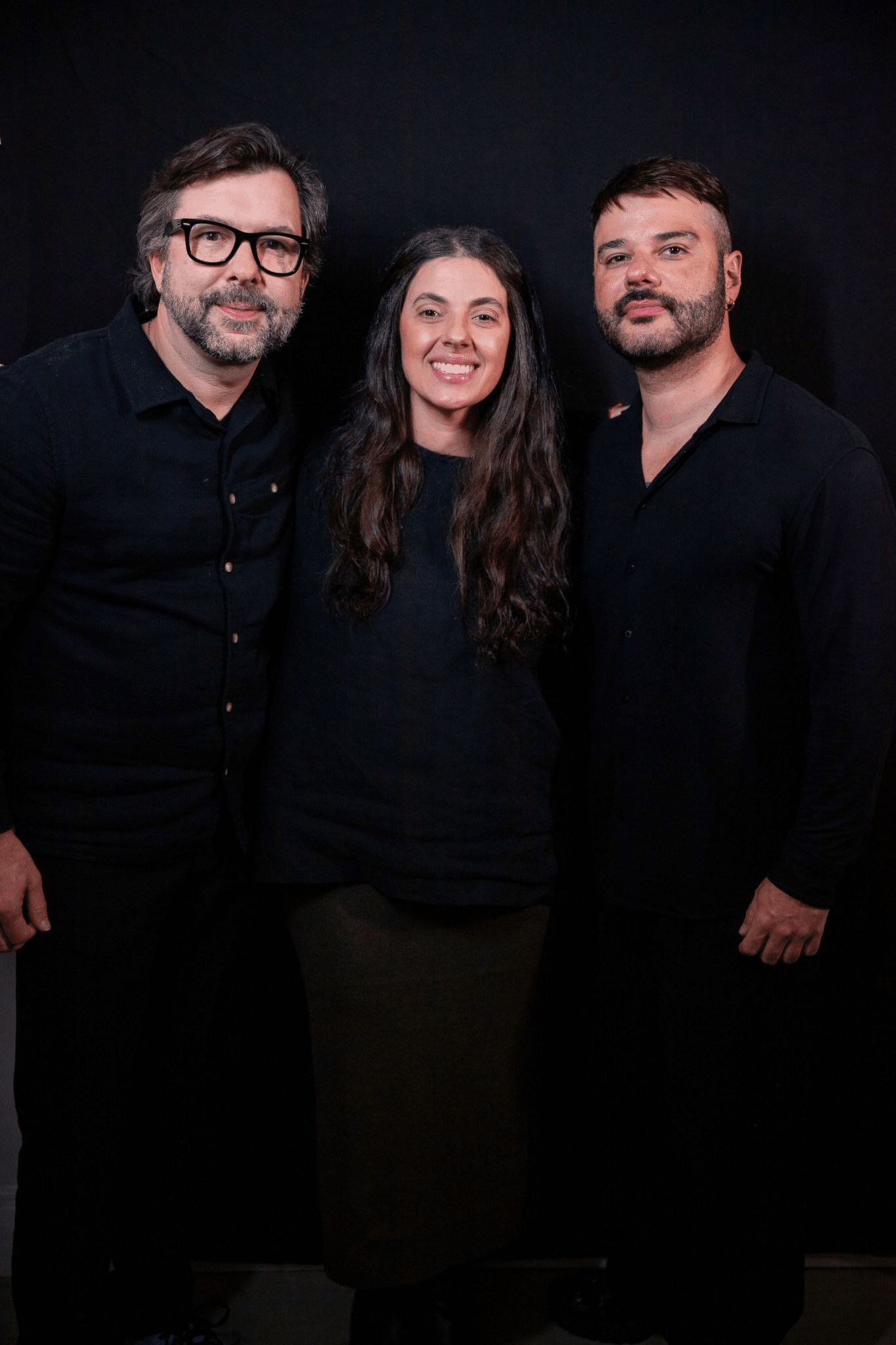 Marcio Oliveira, Raiza Scatena e Jaderson Alencar, da Jota