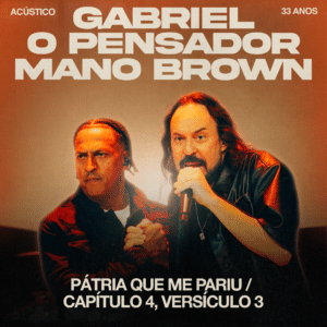 Capa do single de Gabriel o Pensador e Mano Brown
