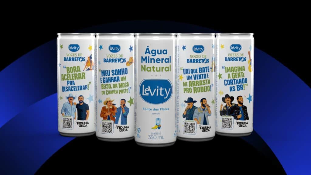 Latas comemorativas "Vozes de Barretos" da Levity