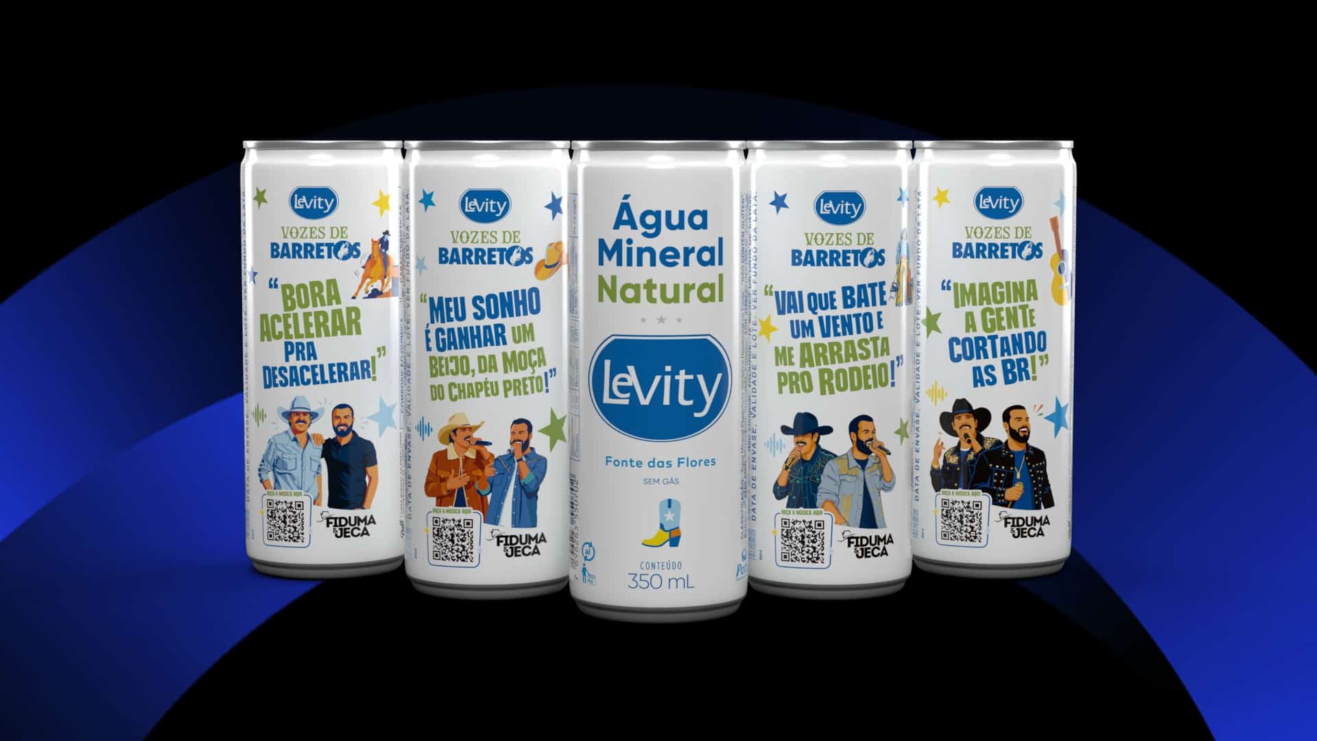 Latas comemorativas "Vozes de Barretos" da Levity