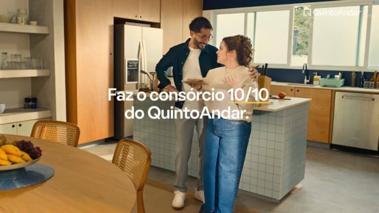 Campanha "Consórcio 10 de 10" do QuintoAndar