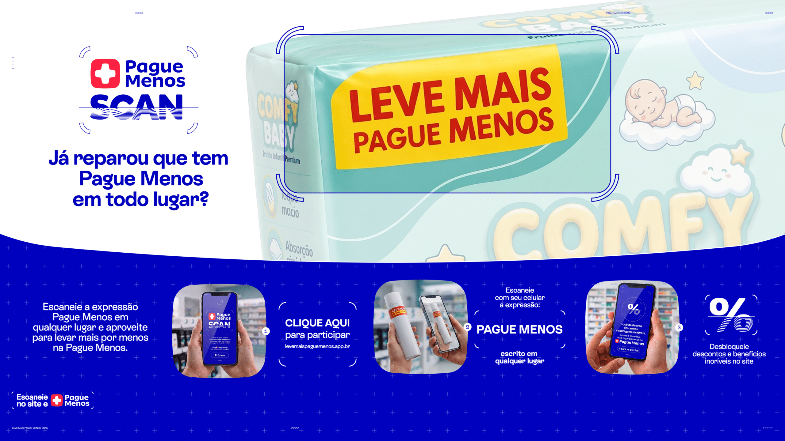 Campanha Pague Menos Scan, criada pela Lola\TBWA