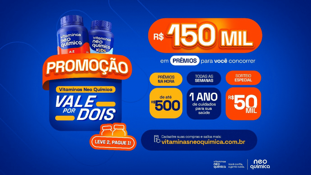 Campanha "Vale por Dois", da Neo Química