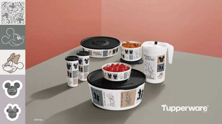 Linha Ilúmina Disney da Tupperware, com Mickey e Minnie Mouse