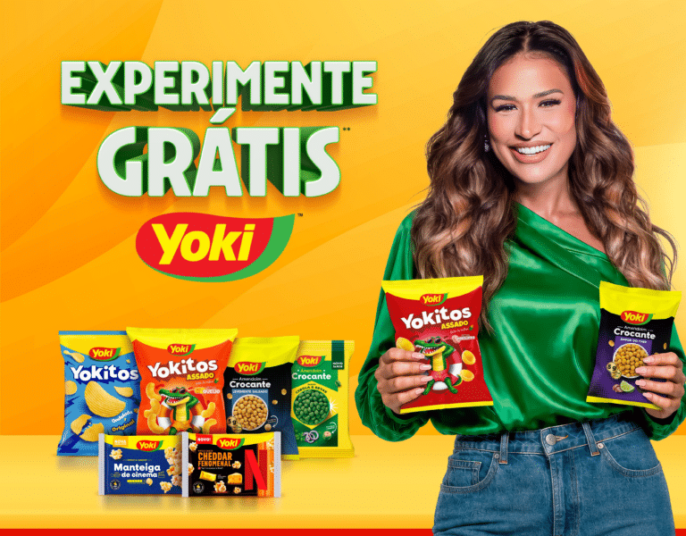 Simone Mendes e Érick Jacquin na campanha de cashback da Yoki