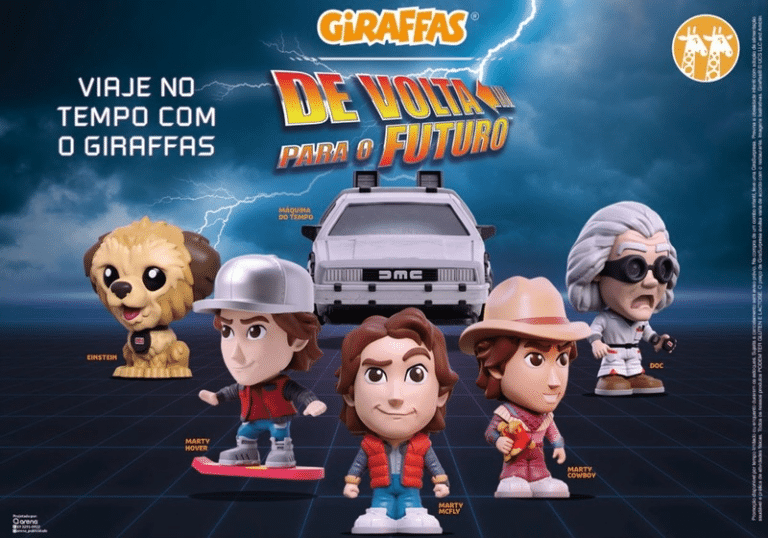 Coleção de GiraSurpresas do Giraffas inspirada em De Volta para o Futuro