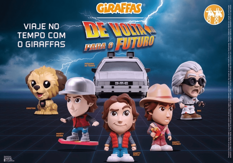Coleção de GiraSurpresas do Giraffas inspirada em De Volta para o Futuro