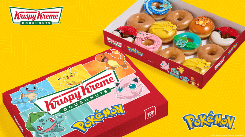 Coleção de donuts Pokémon da Krispy Kreme para os 30 anos da franquia