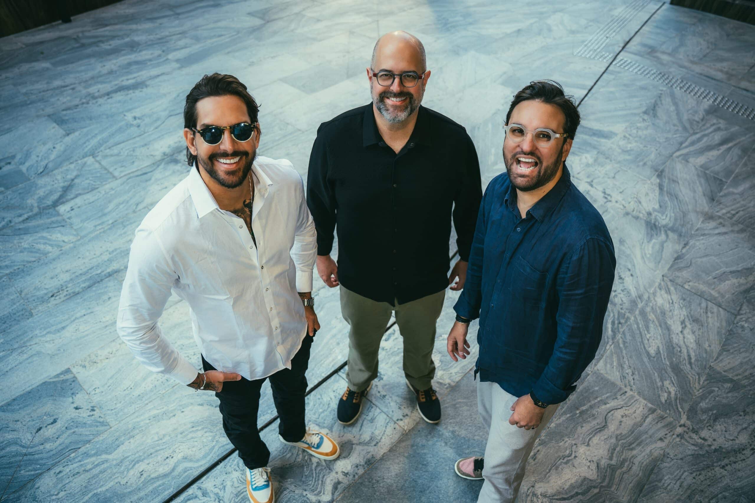Guido Galera, Guilherme Grigol e Felipe Pezzoni, sócios da GGG