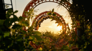 Star Mountain, primeira montanha-russa do Brasil, no Beto Carrero World
