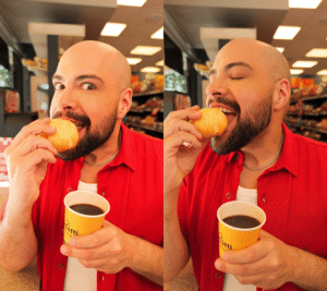 Tiago Abravanel estrela campanha do OXXO para o Dia do Pão de Queijo