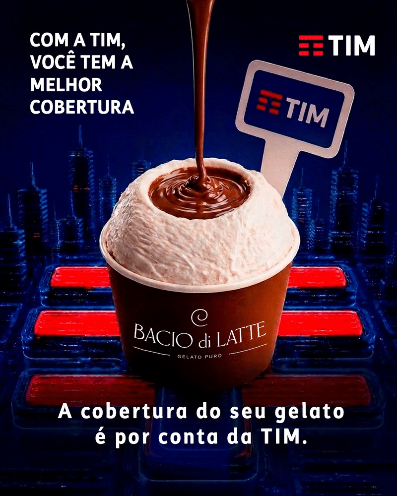 TIM e Bacio di Latte anunciam parceria de cobertura e conectividade