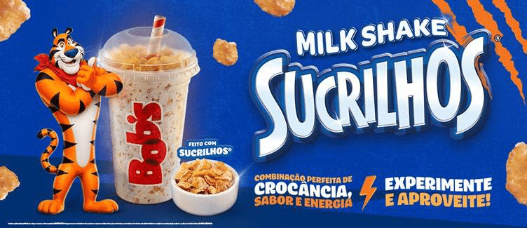 Milk Shake de Sucrilhos®, novidade do Bob's