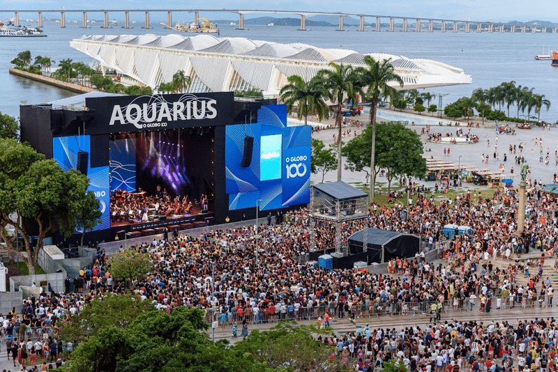 Edição do Projeto Aquarius na Praça Mauá, Rio de Janeiro