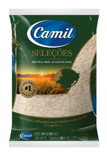 Embalagem do Arroz Branco Camil Seleções Fronteira Oeste