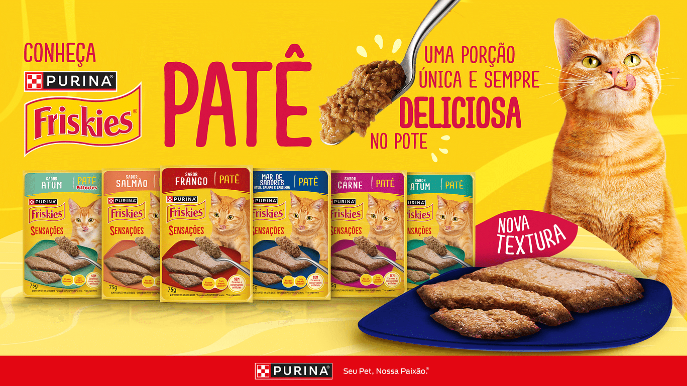 Sachês de Purina Friskies Patê para gatos