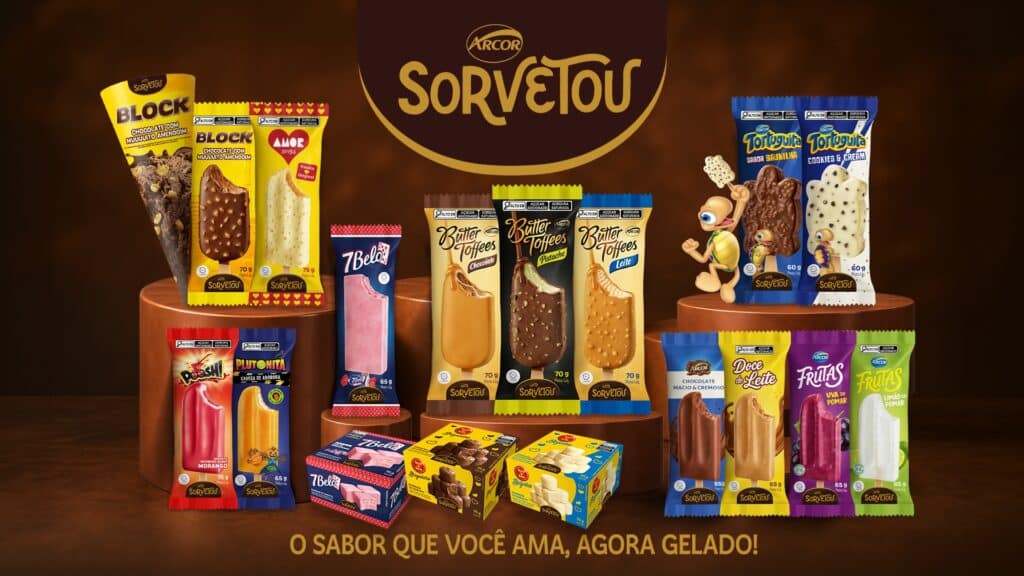 Linha Arcor Sorvetou, parceria entre Arcor e Grupo Los Los