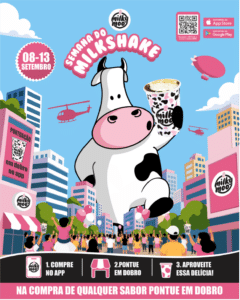 Milkshake da Milky Moo na promoção do Clube Moo