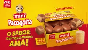 Caixinha do Mini Paçoquita, collab entre Paçoquita e Kibon