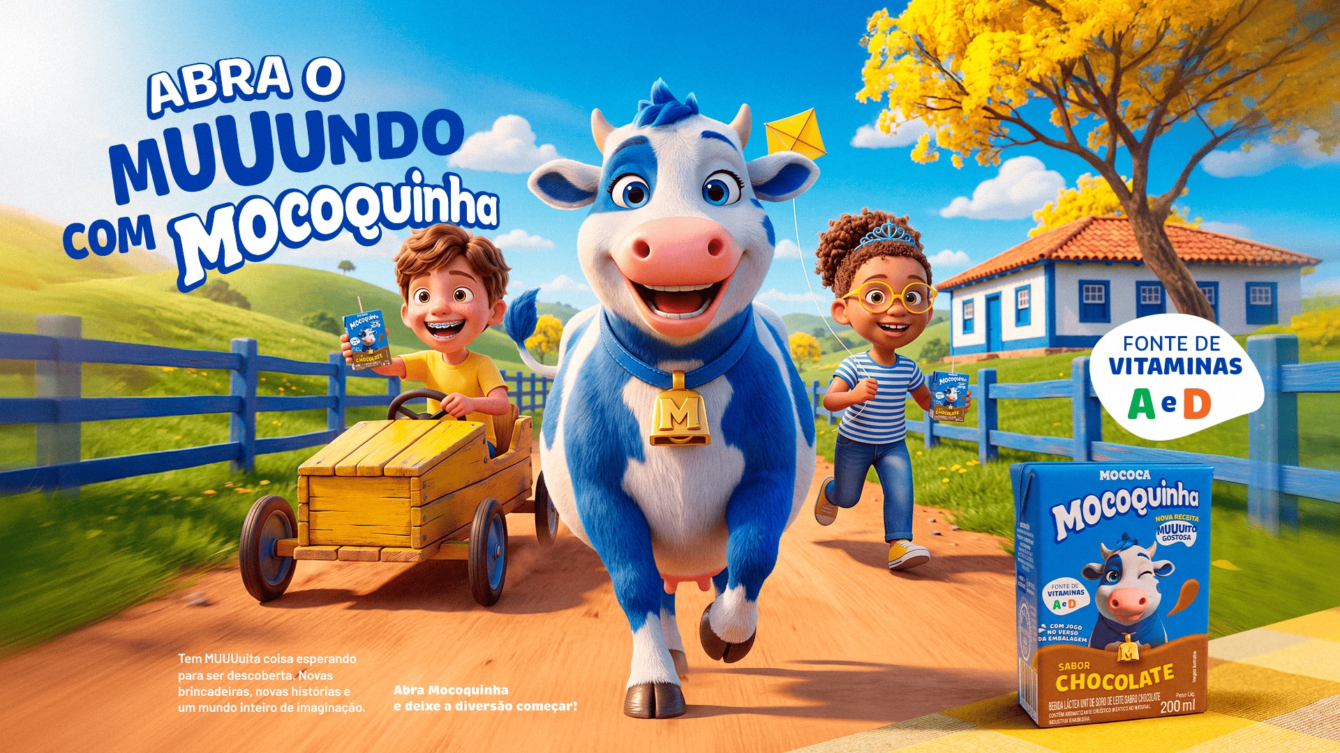 Mococa relança Mocoquinha com nova Vaquinha e campanha da Visia