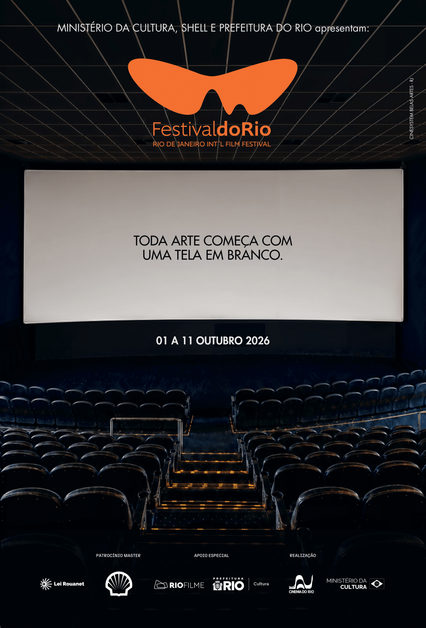 Festival do Rio 2026: campanha da Onzevinteum celebra a tela em branco