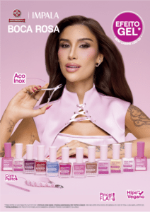 Mundial, Impala e Boca Rosa lançam linha de unhas Efeito Gel