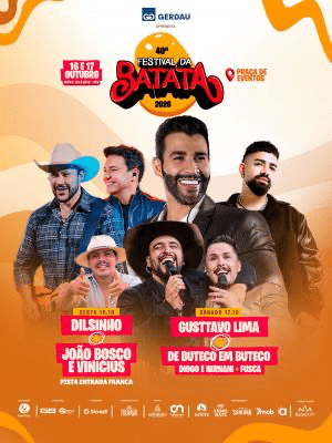 Festival da Batata reúne Gerdau, Sicredi e Itaipava em Ouro Branco