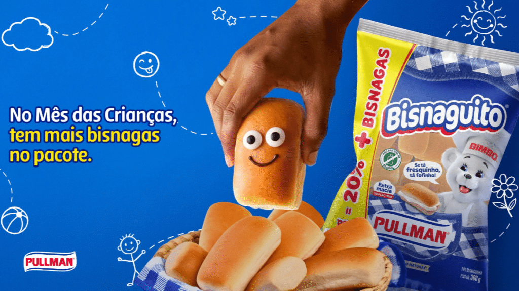 Bisnaguito ganha embalagem com 20% mais no Mês das Crianças