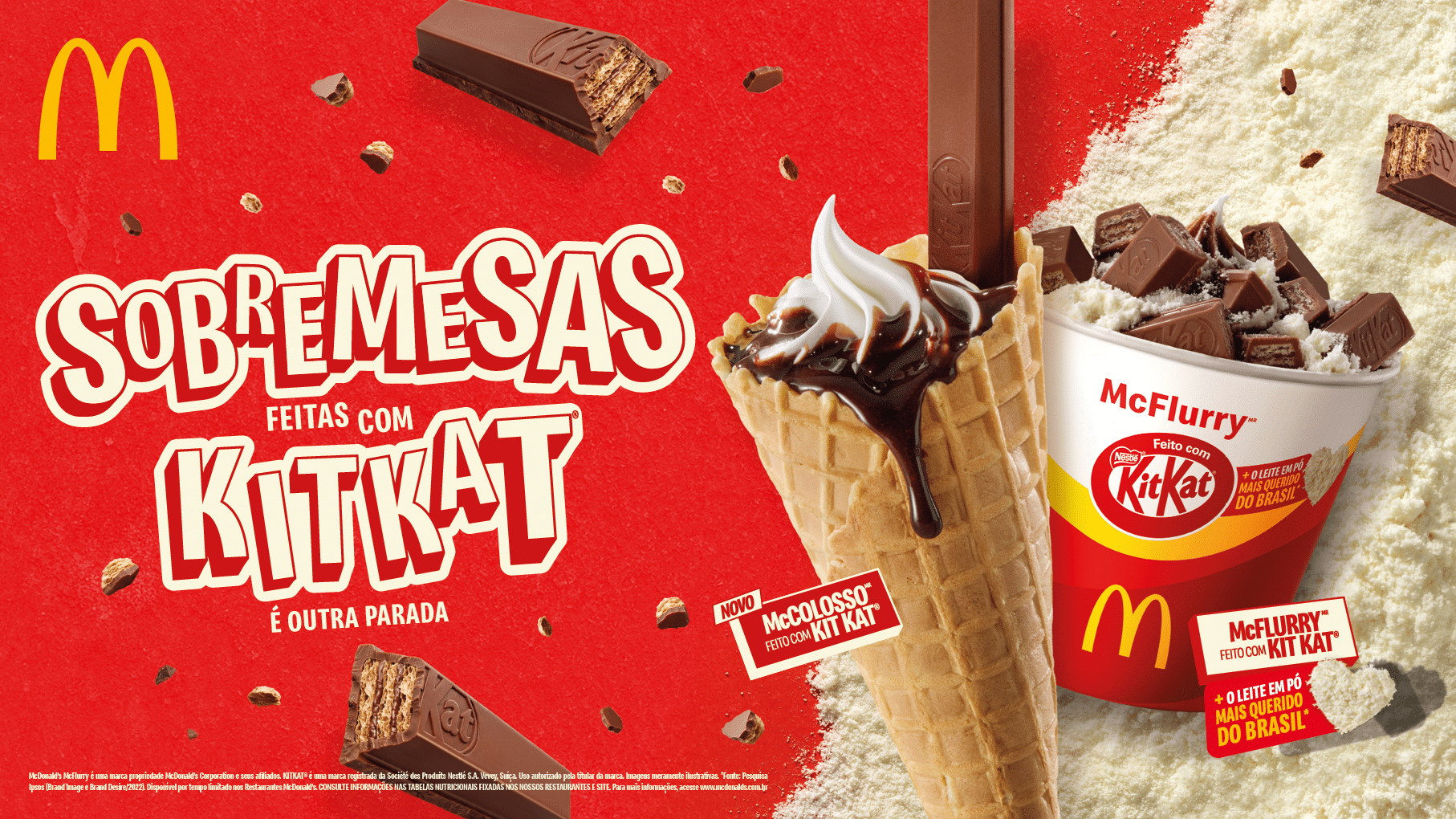 McFlurry de KitKat volta ao Méqui com pré-venda no app