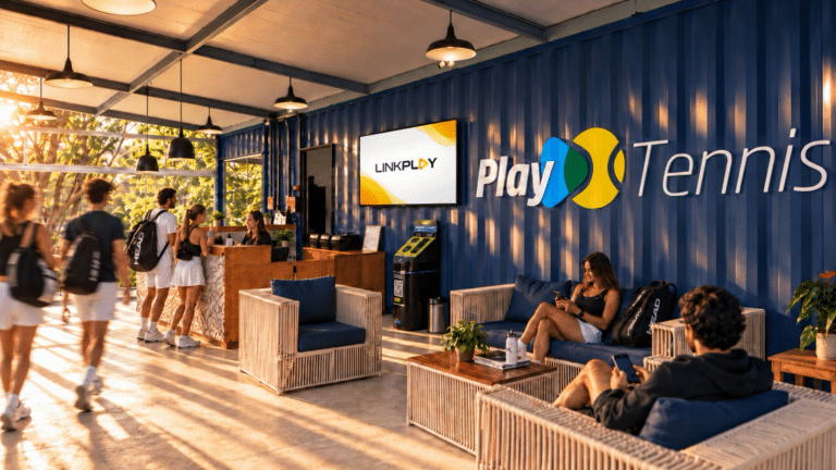 LinkPlay e PlayTennis criam rede de mídia em academias de tênis