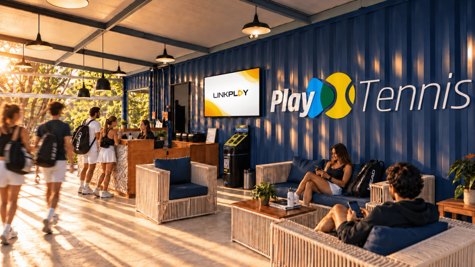 LinkPlay e PlayTennis criam rede de mídia em academias de tênis