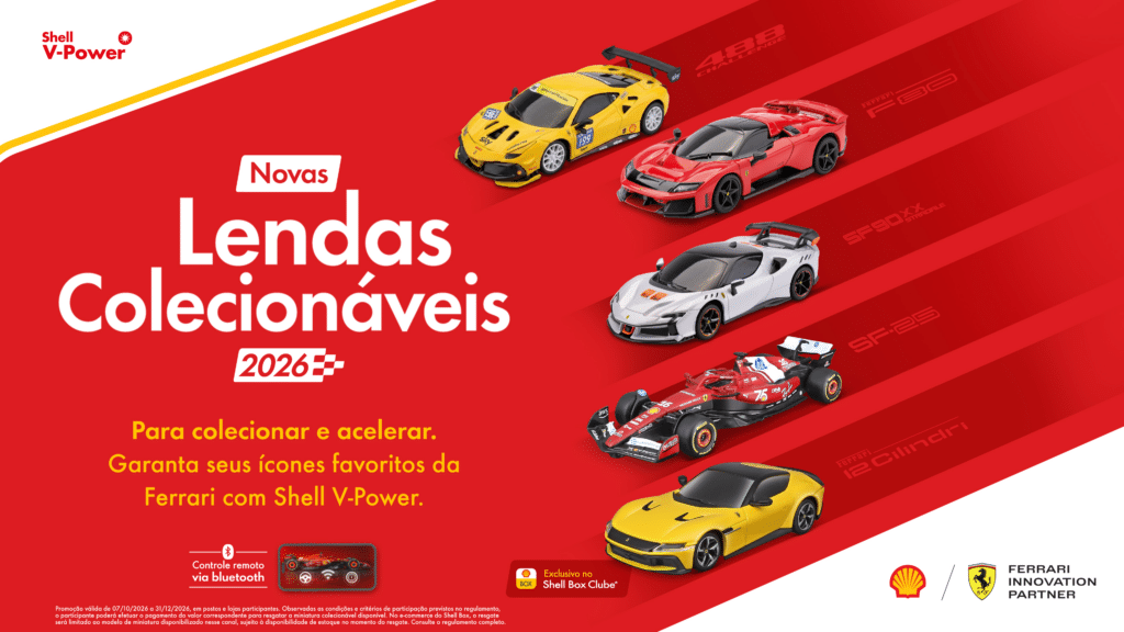 Miniaturas Ferrari da Shell saem a R$ 149,99 com compra mínima