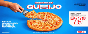 Domino’s faz pizza média de queijo a R$ 29,90 até 25 de outubro